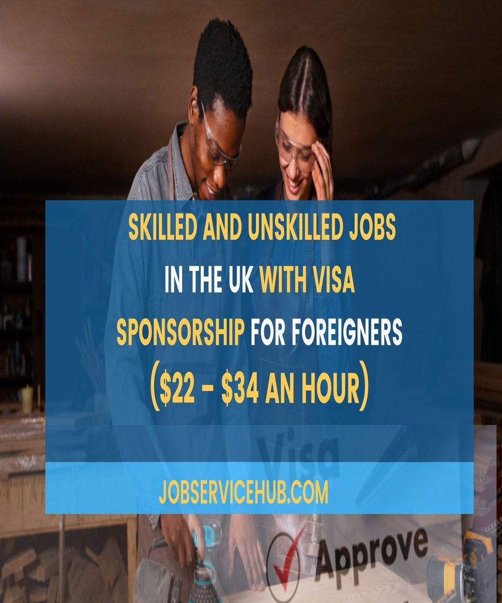 Skilled and Unskilled Jobs in the UK with Visa Sponsorship FOR FOREIGNERS